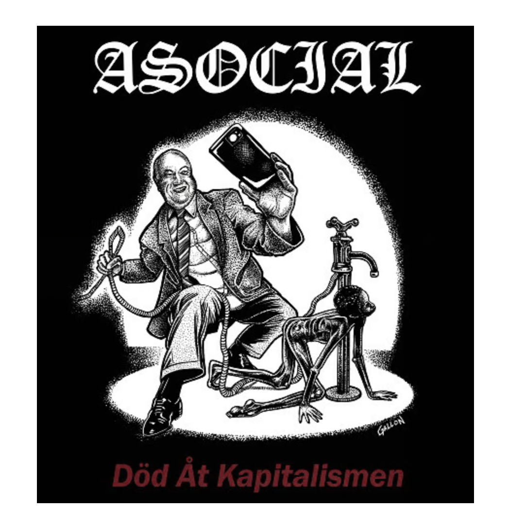 Asocial ‎- Dod At Kapitalismen LP